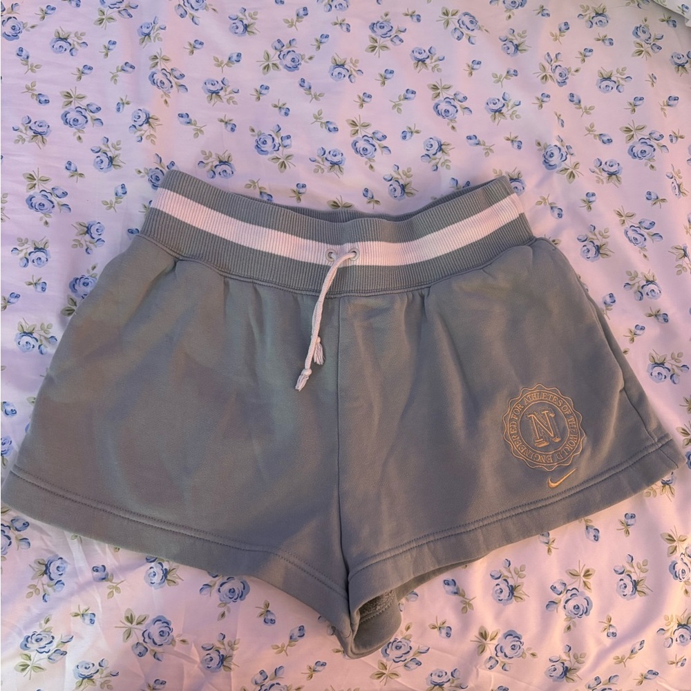 Nike- Women's Gray/Green Athletic Shorts